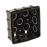 CAIXINHA DE LUZ PVC 4 X 4 PRETA MONDIALE